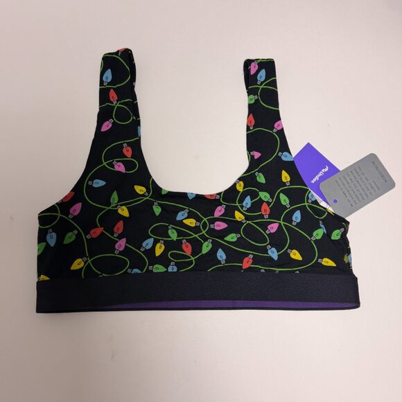 Nordstrom Womens Seasonal Style Holiday Lights Bralette Bra Stretch Scoop Neck - Picture 5 of 8